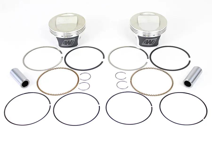 Wiseco Tracker Series Piston Set for Harley Davidson Twin Cam 88 - 95 CID Bored to 10.5:1 Compression by Wiseco