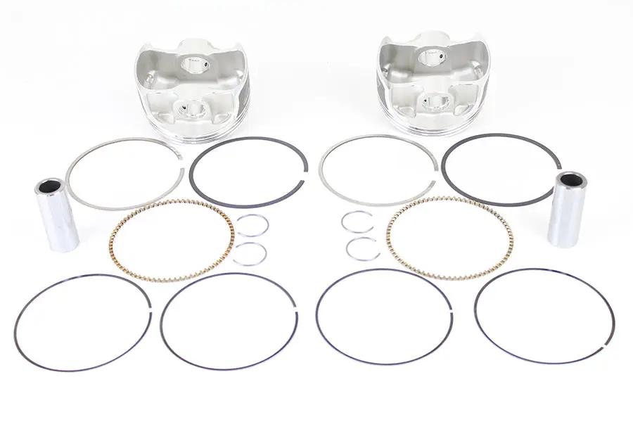Wiseco Tracker Series Piston Set for Harley Davidson Twin Cam 88 - 95 CID Bored to 10.5:1 Compression by Wiseco