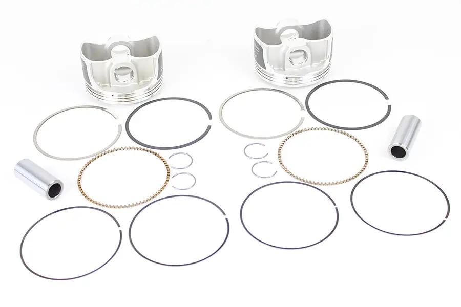 Wiseco Tracker Series Piston Set for Harley Davidson Twin Cam 88 - 95 CID Bored to 10.5:1 Compression by Wiseco