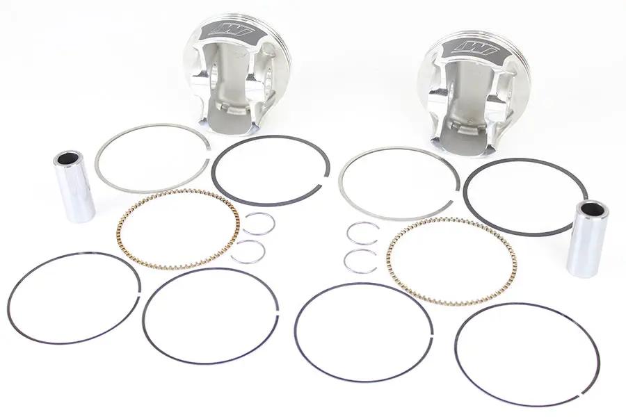 Wiseco Tracker Series Piston Set for Harley Davidson Twin Cam 88 - 95 CID Bored to 10.5:1 Compression by Wiseco