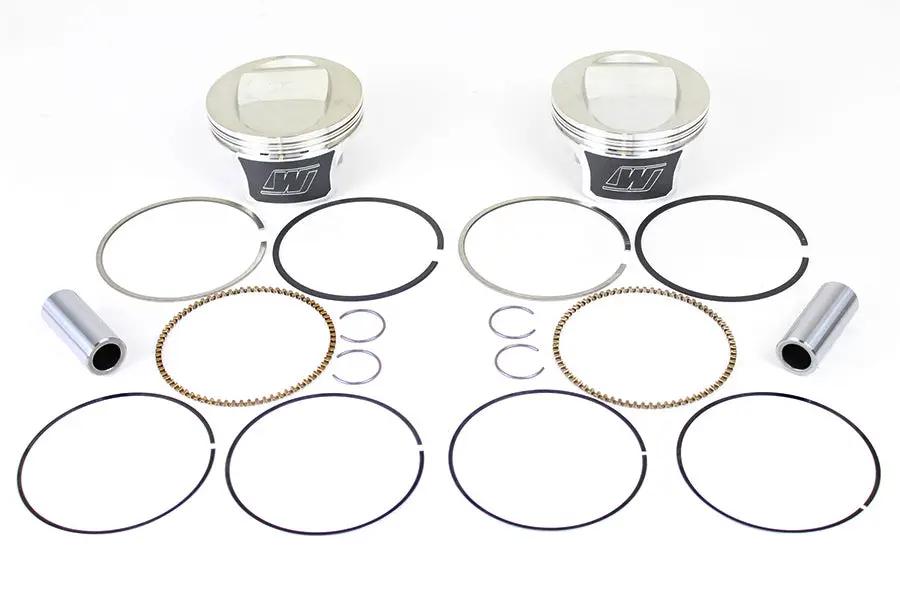 Wiseco Tracker Series Piston Set .010 Oversize for Harley Davidson Twin Cam 88 (1999-2006) by Wiseco
