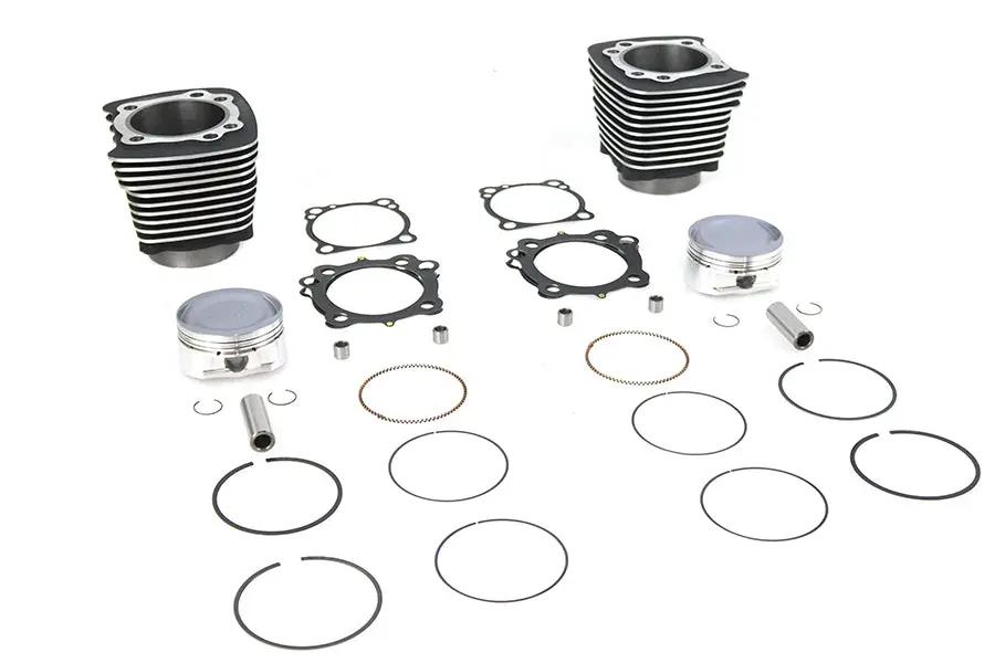 V-Twin 1270cc Cylinder and Piston Conversion Kit for Harley Davidson XL - Black Finish by V-Twin