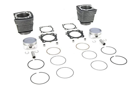 V-Twin 1270cc Cylinder and Piston Conversion Kit for Harley Davidson XL - Black Finish by V-Twin