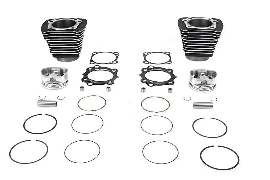 V-Twin 1270cc Cylinder and Piston Conversion Kit for Harley Davidson XL - Black Finish by V-Twin