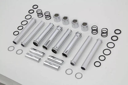 Motorshop M8 Pushrod Cover Kit Chrome for Harley Davidson FLT and FXST Models by Motorshop