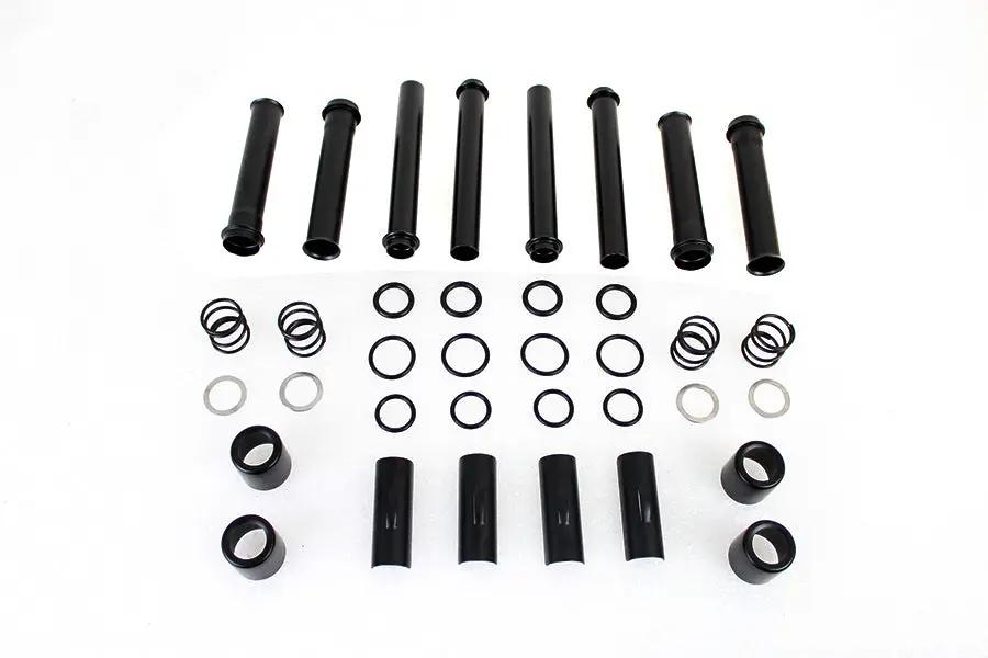 Motorshop M8 Pushrod Cover Kit Black for Harley Davidson FLT and FLST Models by Motorshop