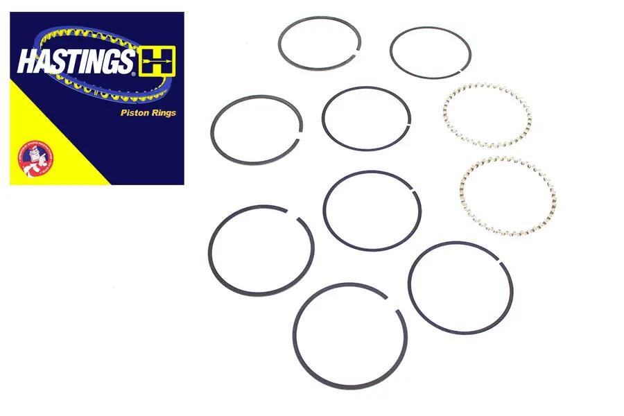 Hastings Rings 74 Inch Moly Piston Ring Set .005 for Harley Davidson EL and FL Models by Hastings Rings