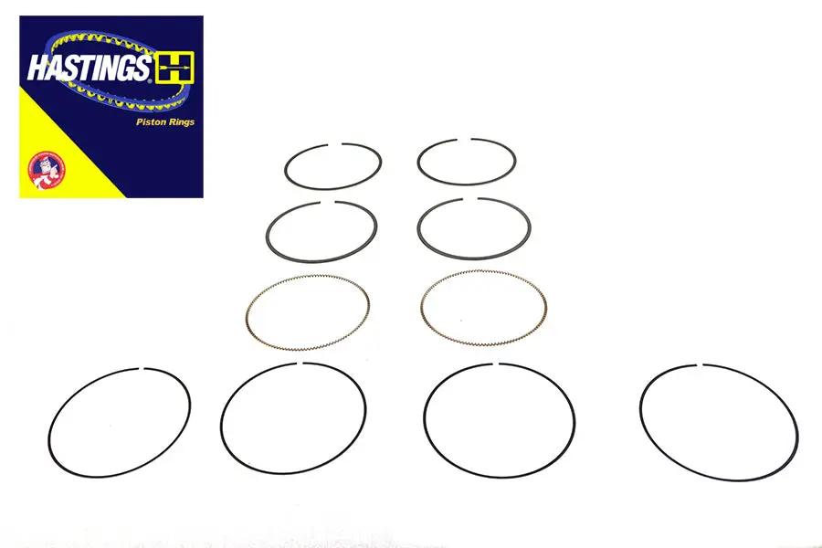 Hastings Rings 114 Inch M8 Moly Piston Ring Set .010 for Harley Davidson by Hastings Rings