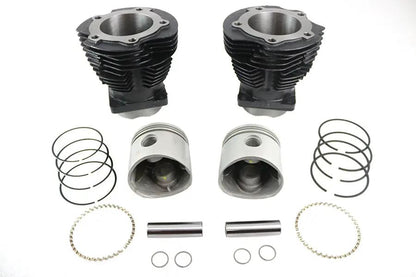 Motorshop Replica 74 Inch Knucklehead Cylinder Kit Black for Harley Davidson FL 1941-1947 by Motorshop