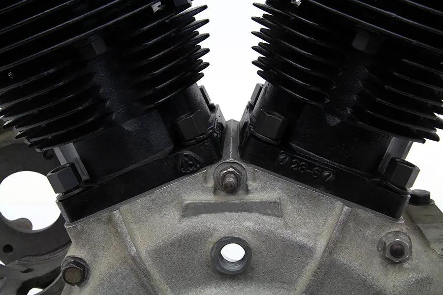 Motorshop Replica 74 Inch Knucklehead Cylinder Kit Black for Harley Davidson FL 1941-1947 by Motorshop