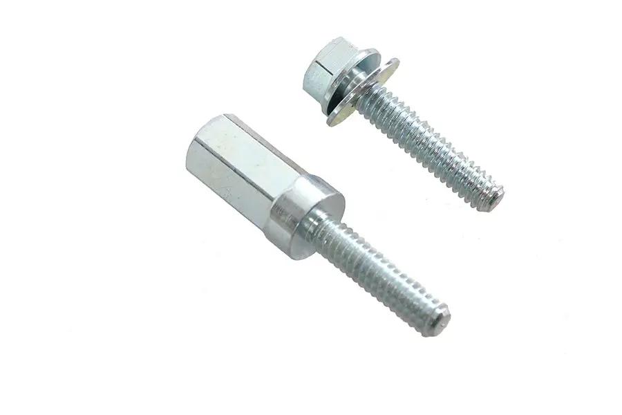 V-Twin M8 Lower Rocker Cover Screw Standard Set Zinc Plated for Harley Davidson FLT & FXST by V-Twin