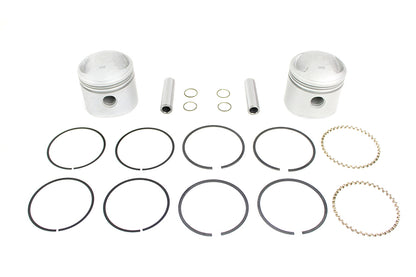 Motorshop 11-1652 Replica 74-Inch Overhead Valve Piston Set, .005 Oversize