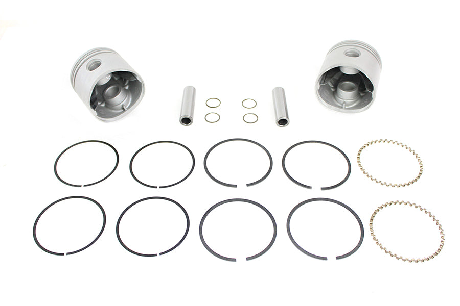 Motorshop 11-1652 Replica 74-Inch Overhead Valve Piston Set, .005 Oversize
