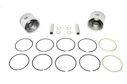 Motorshop 11-1652 Replica 74-Inch Overhead Valve Piston Set, .005 Oversize