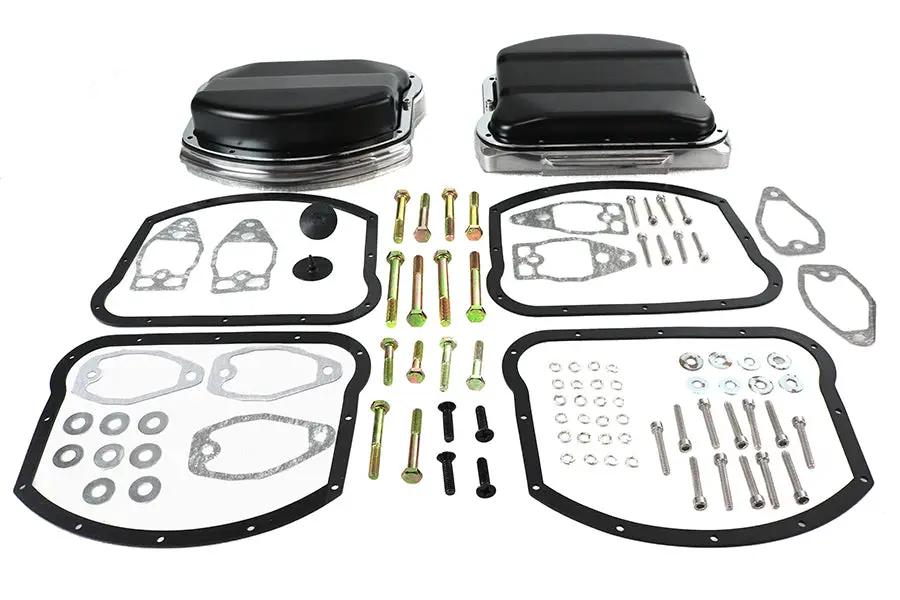 V-Twin Panhead Evolution Rocker Box Set Black for Harley Davidson FLT (1984-1993) by V-Twin