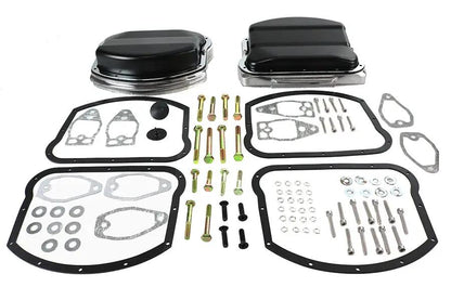 V-Twin Panhead Evolution Rocker Box Set Black for Harley Davidson FLT (1984-1993) by V-Twin