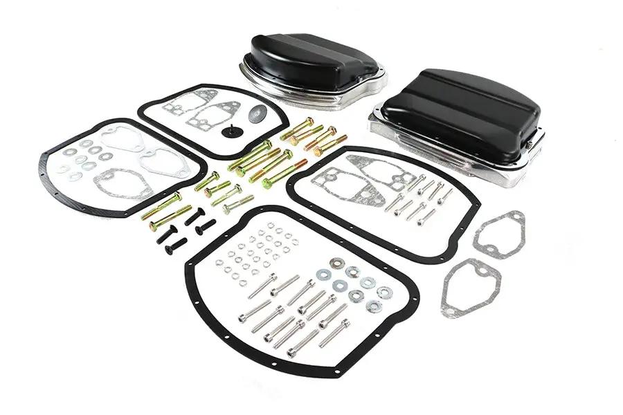 V-Twin Panhead Evolution Rocker Box Set Black for Harley Davidson FLT (1984-1993) by V-Twin