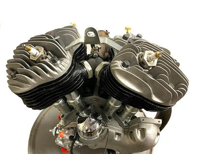Motortechnic Aluminum Cylinder Head Set for Harley Davidson UL (1937-1946) by Motortechnic