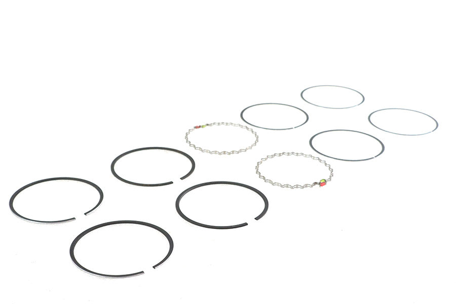 Rowe 80 inch Shovelhead Piston Ring Set .010 Oversize for Harley Davidson FL and FX Models by Rowe