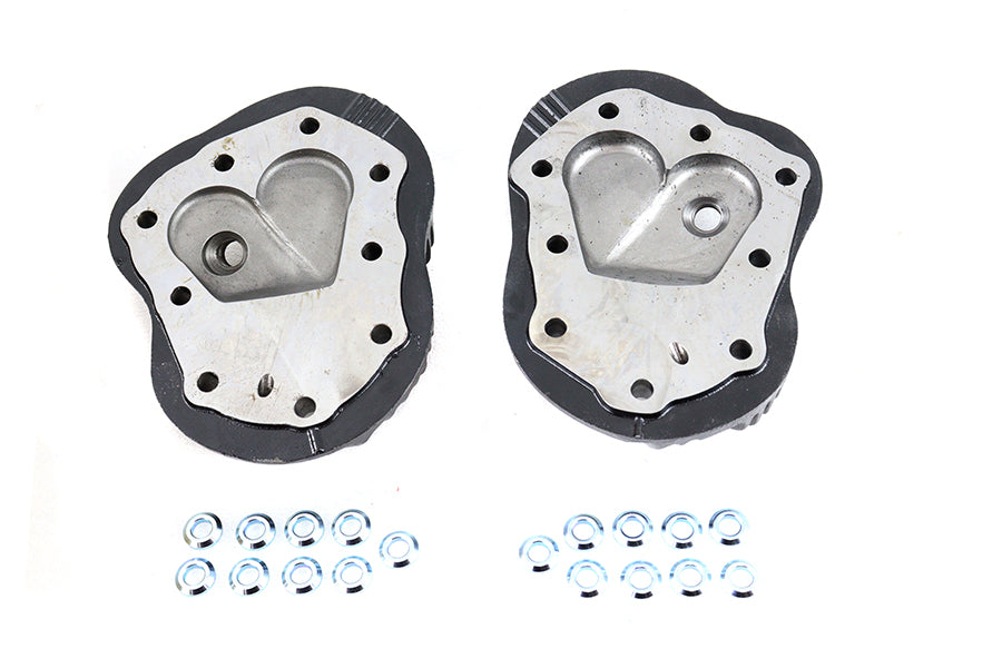 Motorshop Raw Iron Cylinder Head Set for Harley Davidson UL 1937-1946 by Motorshop