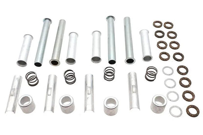 V-Twin Knucklehead Pushrod Cover Kit Cadmium for Harley Davidson FL and EL Models by V-Twin