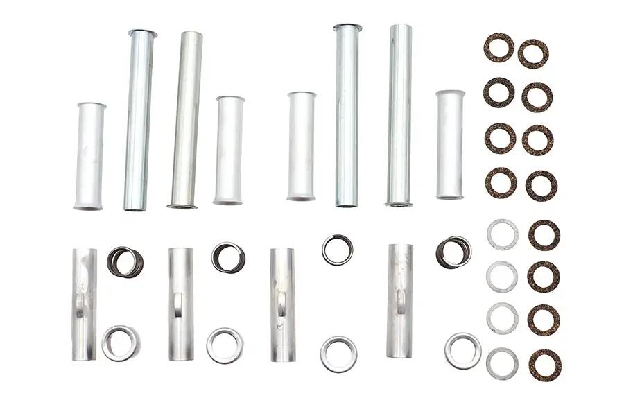 V-Twin Knucklehead Pushrod Cover Kit Cadmium for Harley Davidson FL and EL Models by V-Twin