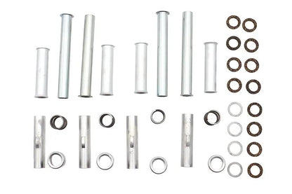 V-Twin Knucklehead Pushrod Cover Kit Cadmium for Harley Davidson FL and EL Models by V-Twin
