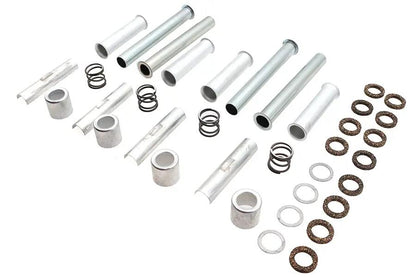 V-Twin Knucklehead Pushrod Cover Kit Cadmium for Harley Davidson FL and EL Models by V-Twin