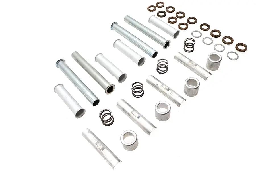 V-Twin Knucklehead Pushrod Cover Kit Cadmium for Harley Davidson FL and EL Models by V-Twin
