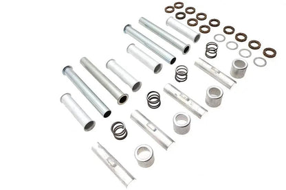 V-Twin Knucklehead Pushrod Cover Kit Cadmium for Harley Davidson FL and EL Models by V-Twin