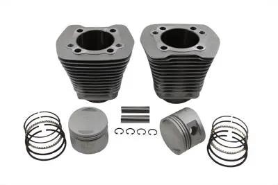 Motorshop Evolution Cylinder and Piston Kit Silver for Harley Davidson FXST (1984-1993) by Motorshop