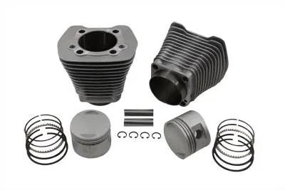 Motorshop Evolution Cylinder and Piston Kit Silver for Harley Davidson FXST (1984-1993) by Motorshop