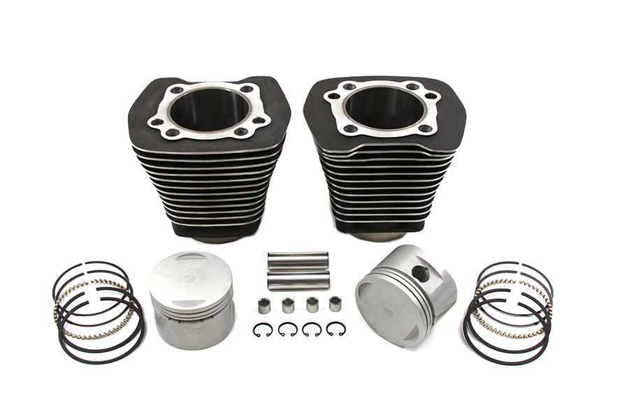 Motorshop Evolution Cylinder and Piston Kit Black for Harley Davidson FXST 1984-1993