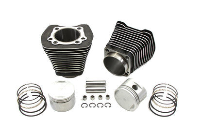 Motorshop Evolution Cylinder and Piston Kit Black for Harley Davidson FXST 1984-1993