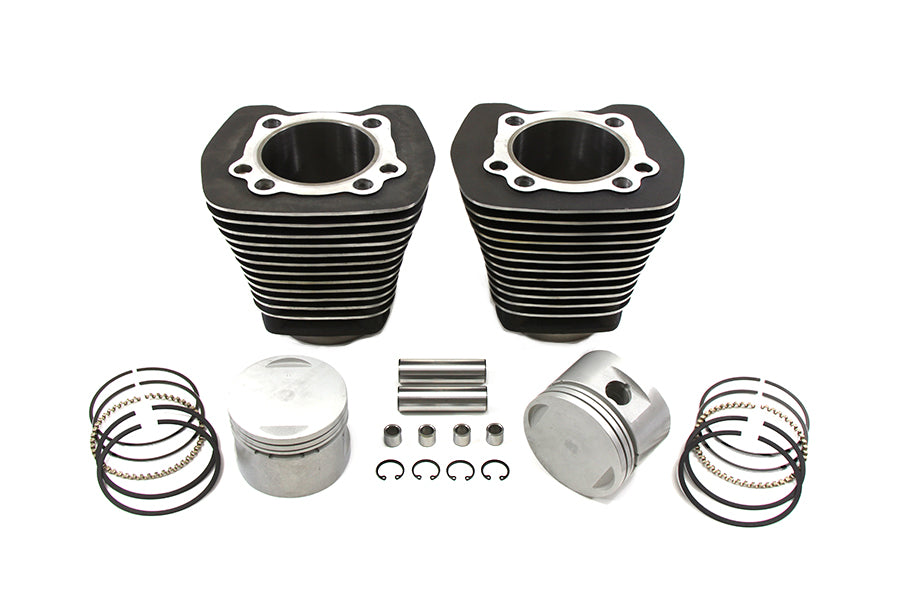 Motorshop Evolution Cylinder and Piston Kit Black for Harley Davidson FXST 1984-1993