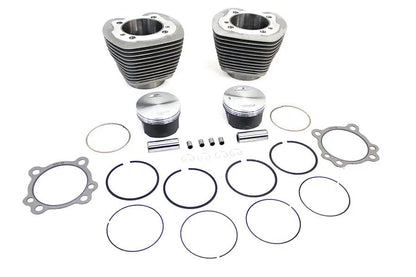 Motorshop 95 Inch Big Bore Twin Cam Cylinder and Piston Kit for Harley Davidson FXST and FLST Models by Motorshop