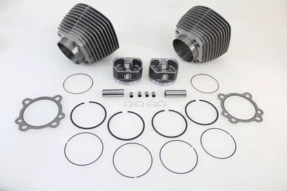 Motorshop 95 Inch Big Bore Twin Cam Cylinder and Piston Kit for Harley Davidson FXST and FLST Models by Motorshop