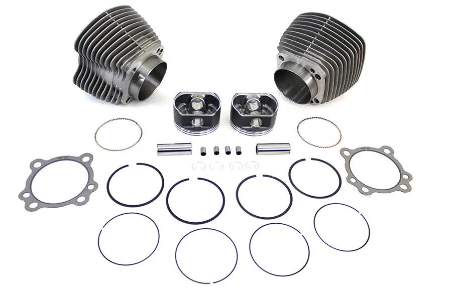 Motorshop 95 Inch Big Bore Twin Cam Cylinder and Piston Kit for Harley Davidson FXST and FLST Models by Motorshop