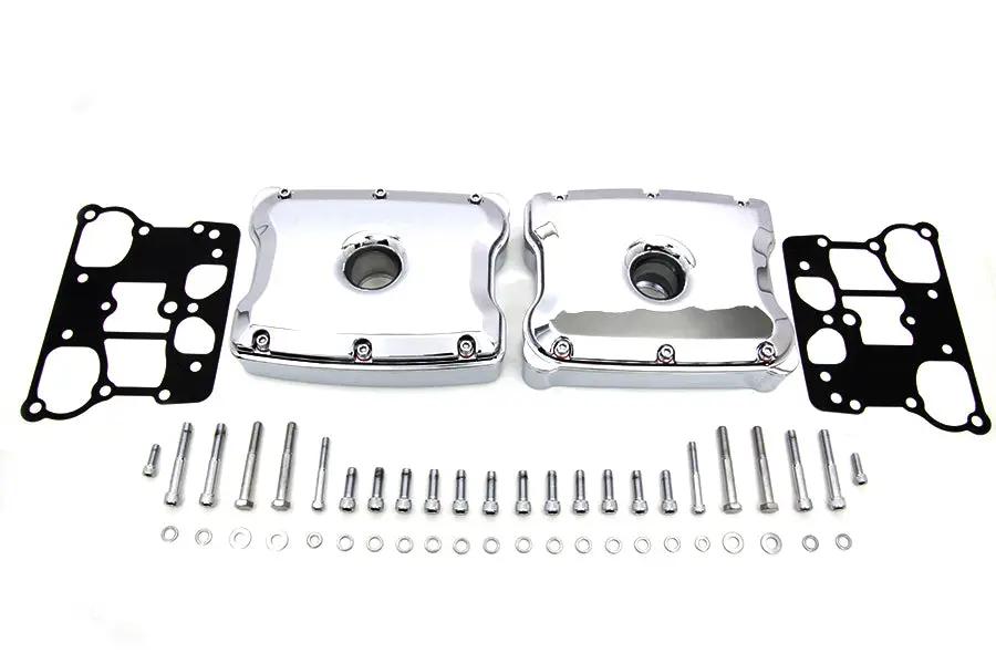 Motorshop Chrome Rocker Box Set for Harley Davidson FXST (1999-2008) by Motorshop
