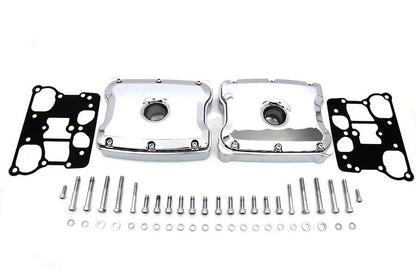 Motorshop Chrome Rocker Box Set for Harley Davidson FXST (1999-2008) by Motorshop
