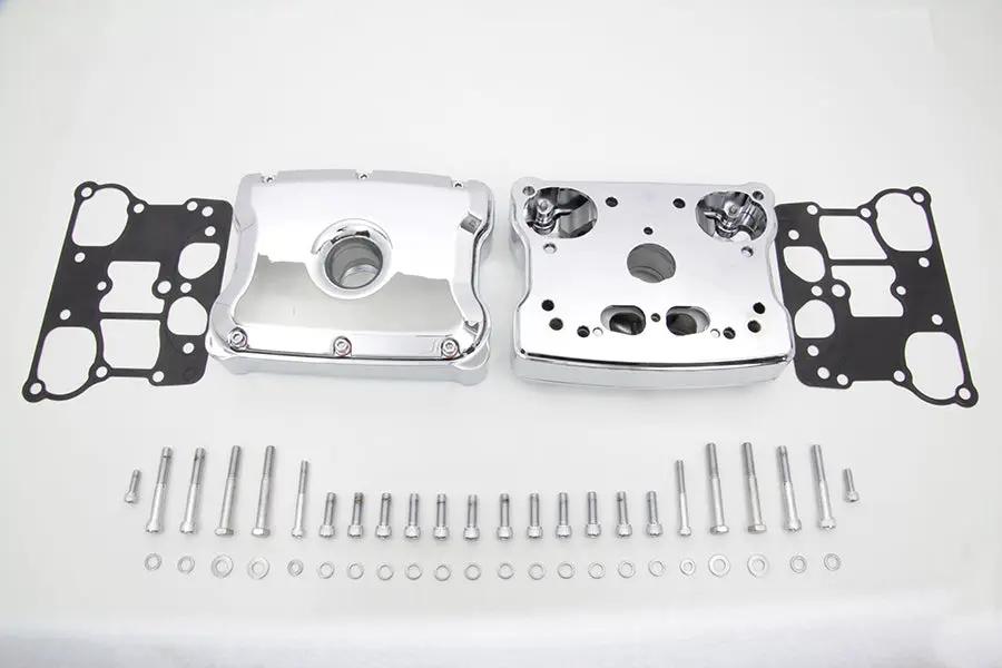 Motorshop Chrome Rocker Box Set for Harley Davidson FXST (1999-2008) by Motorshop