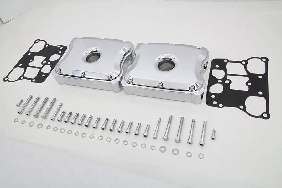Motorshop Chrome Rocker Box Set for Harley Davidson FXST (1999-2008) by Motorshop