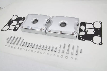 Motorshop Chrome Rocker Box Set for Harley Davidson FXST (1999-2008) by Motorshop