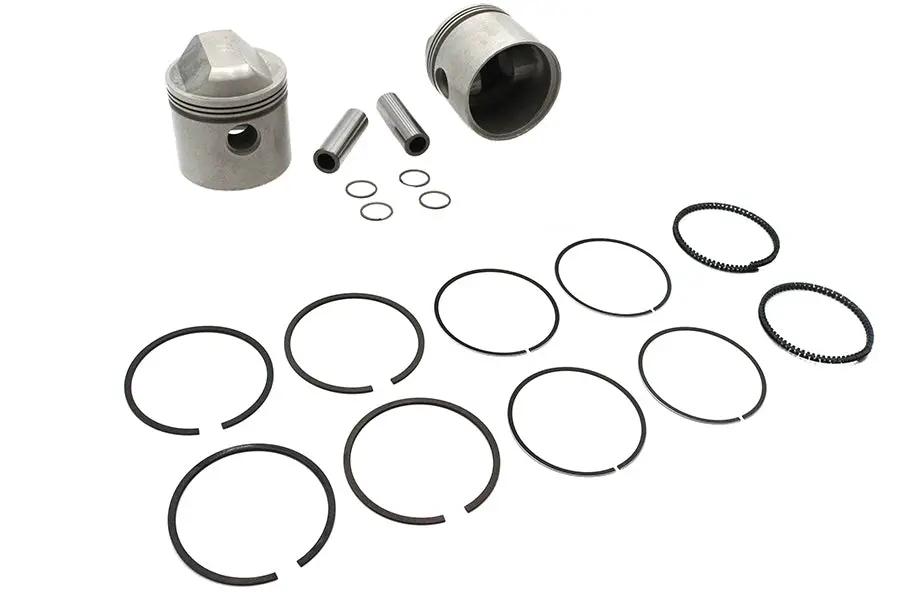 Motorshop Replica 1000cc 3-3/16 inch Piston Set .070 Oversize for Harley Davidson XL by Motorshop