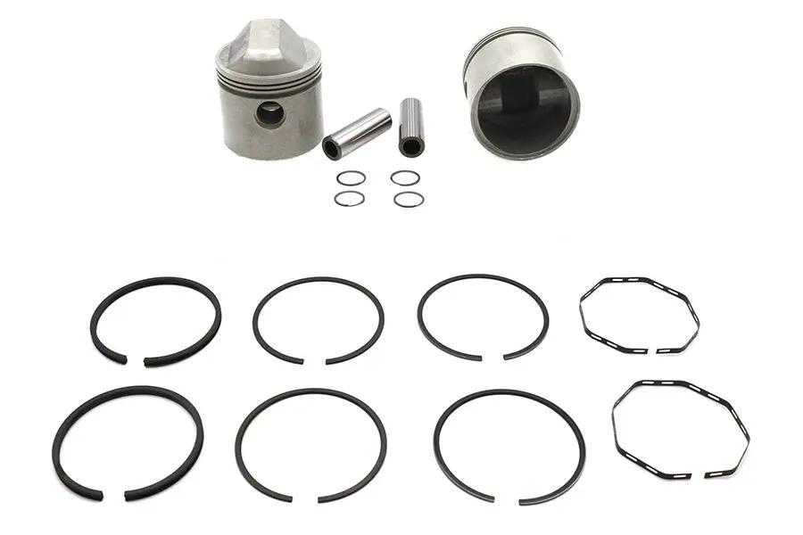 Motorshop Replica 1000cc Piston Set - 3-3/16 inch .030 Oversize for Harley Davidson XL (1972-1981) by Motorshop