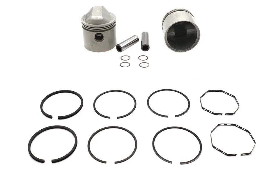Motorshop Replica 1000cc 3-3/16 inch Piston Set .040 Oversize for Harley Davidson XL by Motorshop