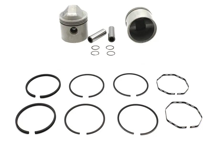 Motorshop Replica 1000cc 3-3/16 inch Piston Set, .050 Oversize for Harley Davidson XL (1972-1981) by Motorshop