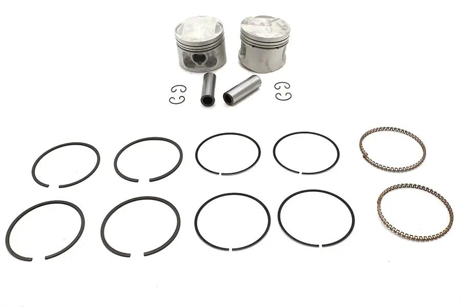 Motorshop Replica 883cc 3 Inch Piston Set .005 Oversize for Harley Davidson XL Models by Motorshop