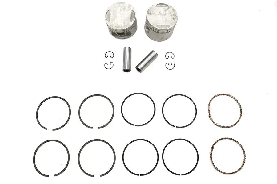 Motorshop Replica 883cc 3 Inch Piston Set .005 Oversize for Harley Davidson XL Models by Motorshop