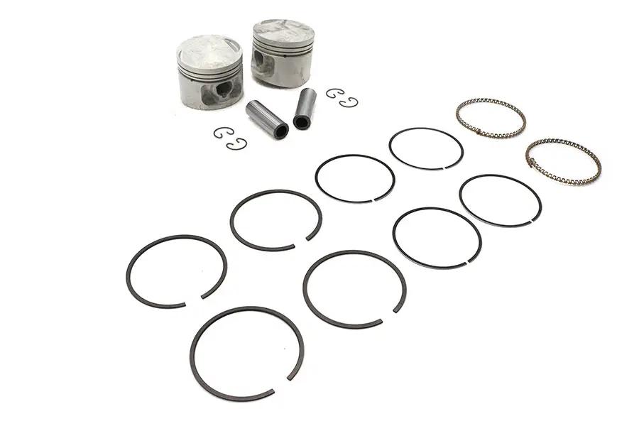 Motorshop Replica 883cc 3 Inch Piston Set .005 Oversize for Harley Davidson XL Models by Motorshop